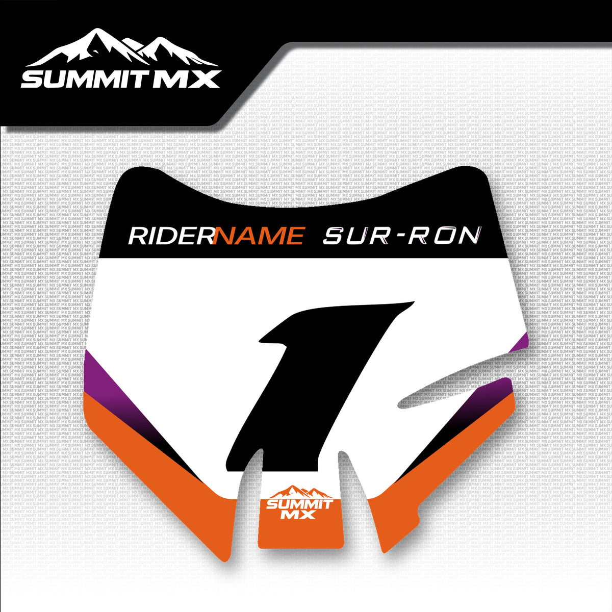 KTM Inspired Light Bee Number Plate Decal (2025+)