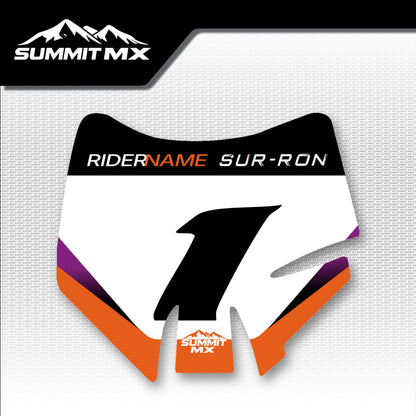 KTM Inspired Light Bee Number Plate Decal (2025+)