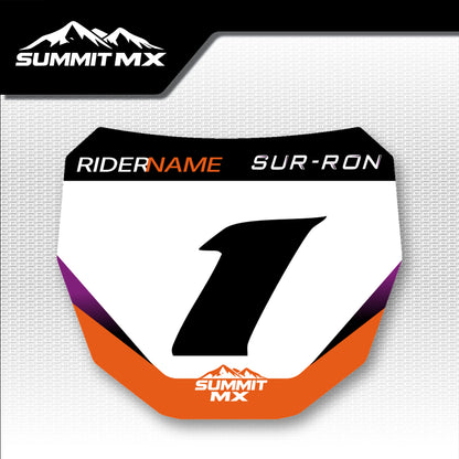 KTM Inspired Light Bee Number Plate Decal (2024 and Earlier)