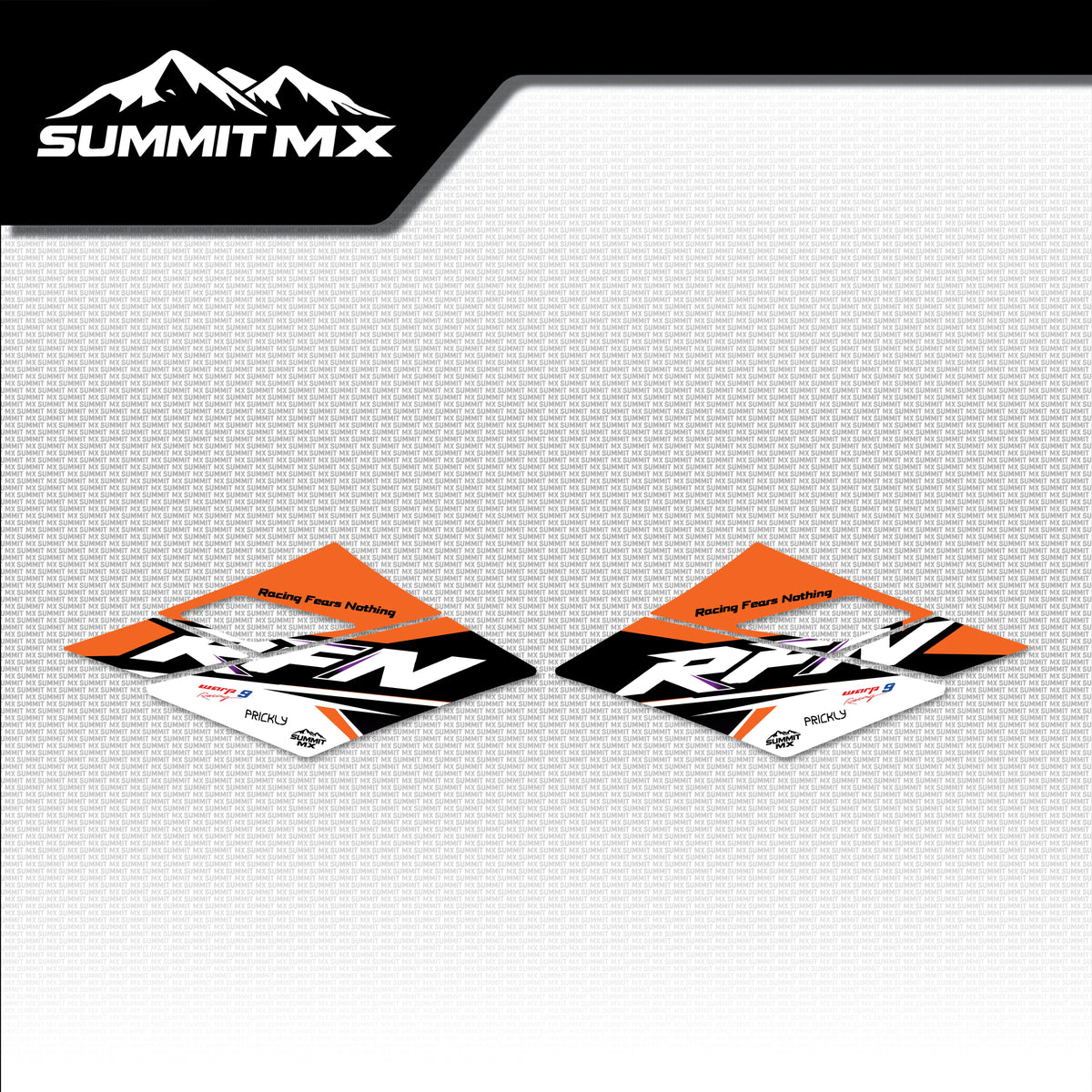 KTM Inspired RFN Warrior Pro SX-E15 Front Shroud Decals