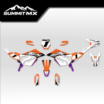 KTM Inspired RFN Warrior Pro SX-E15 Graphics Kit