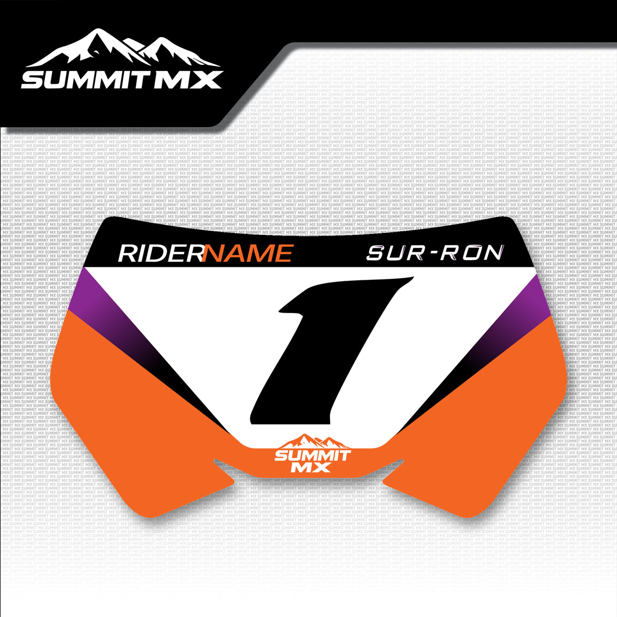 KTM Inspired Storm Bee Number Plate Decal
