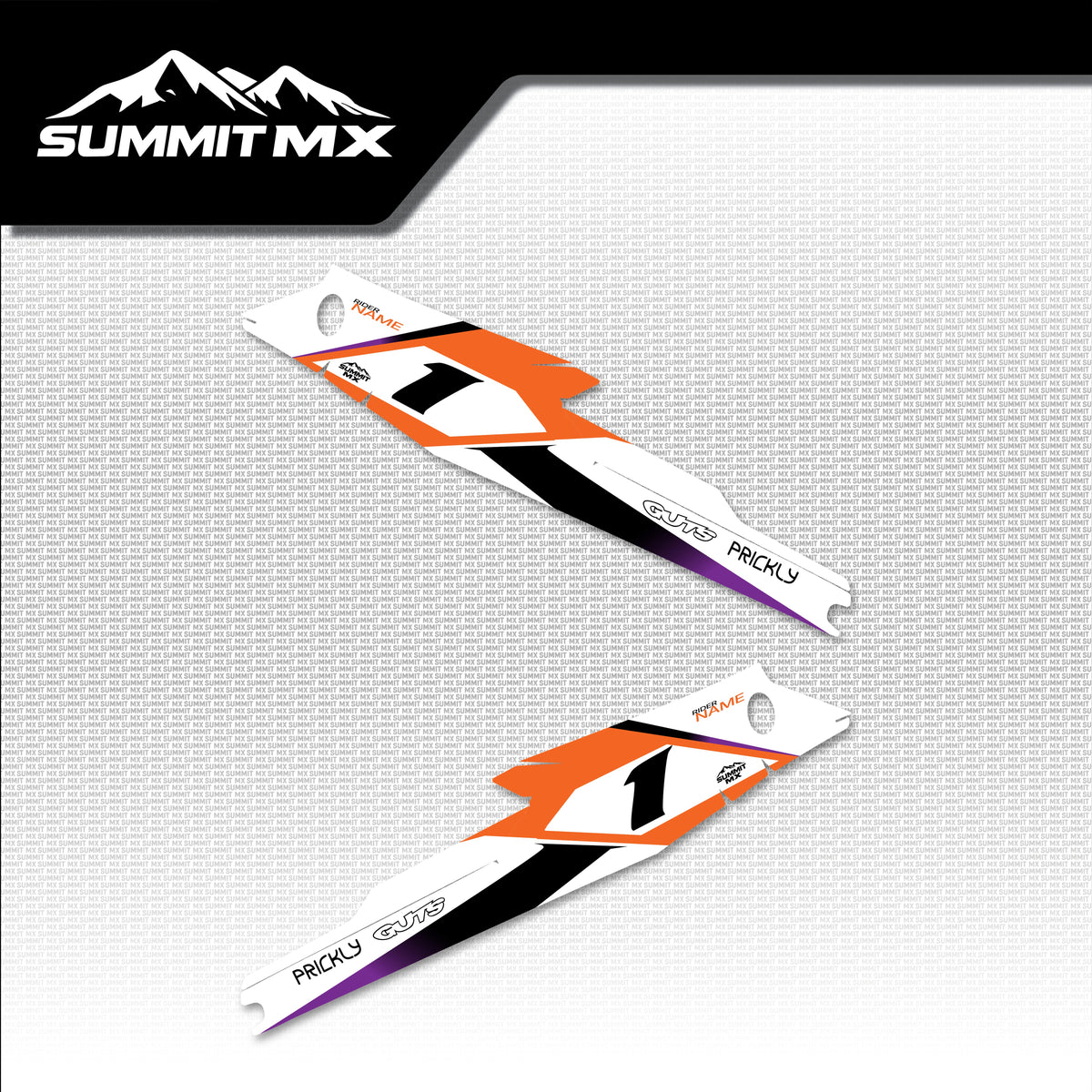 KTM Inspired Storm Bee Side Number Plate Decals