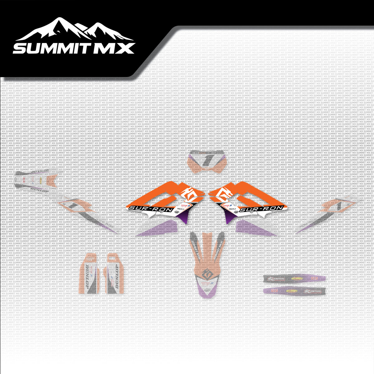 KTM Inspired Storm Bee Side Shroud Decals placement on the full kit