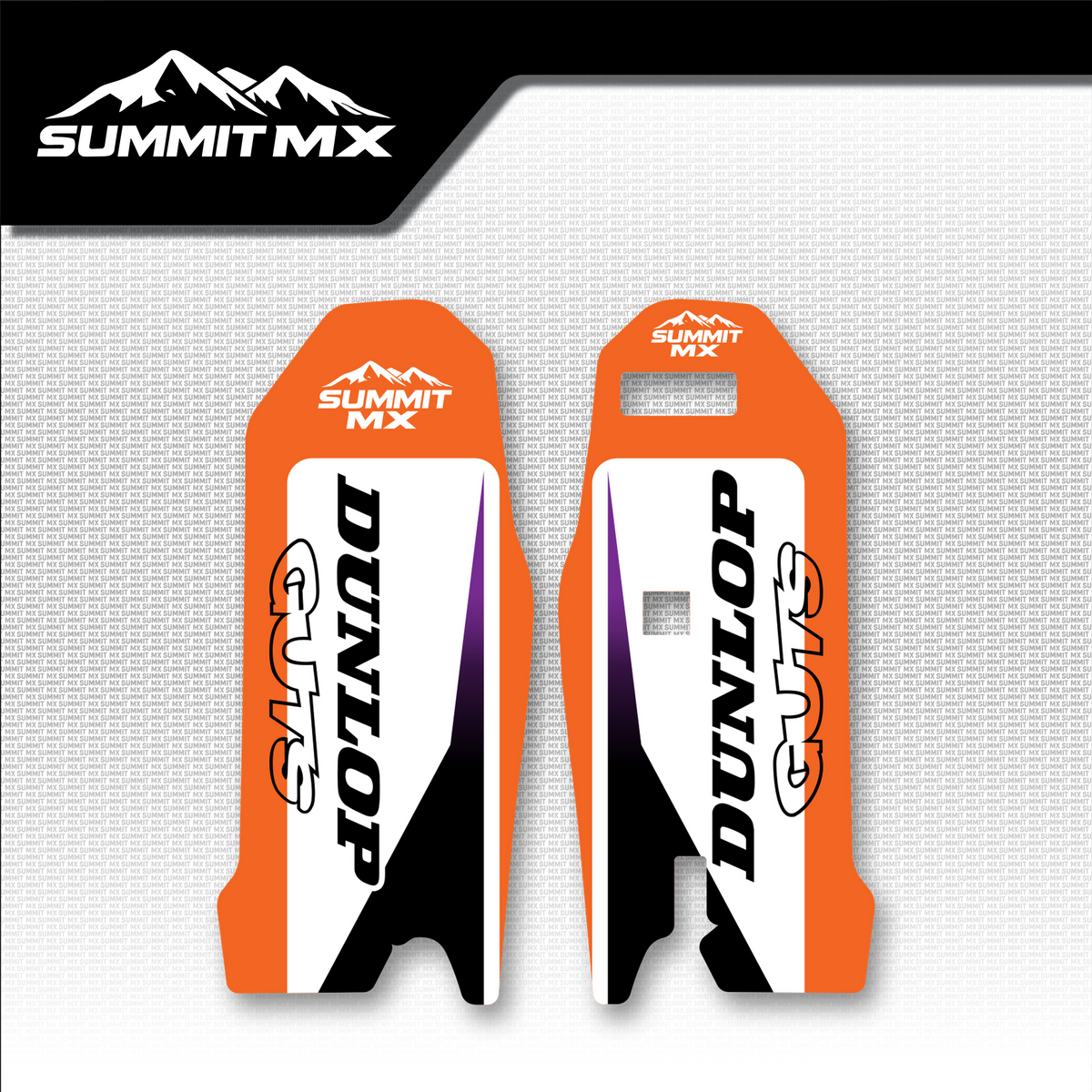 KTM Inspired Ultra Bee Fork Guard Decals by Summit MX
