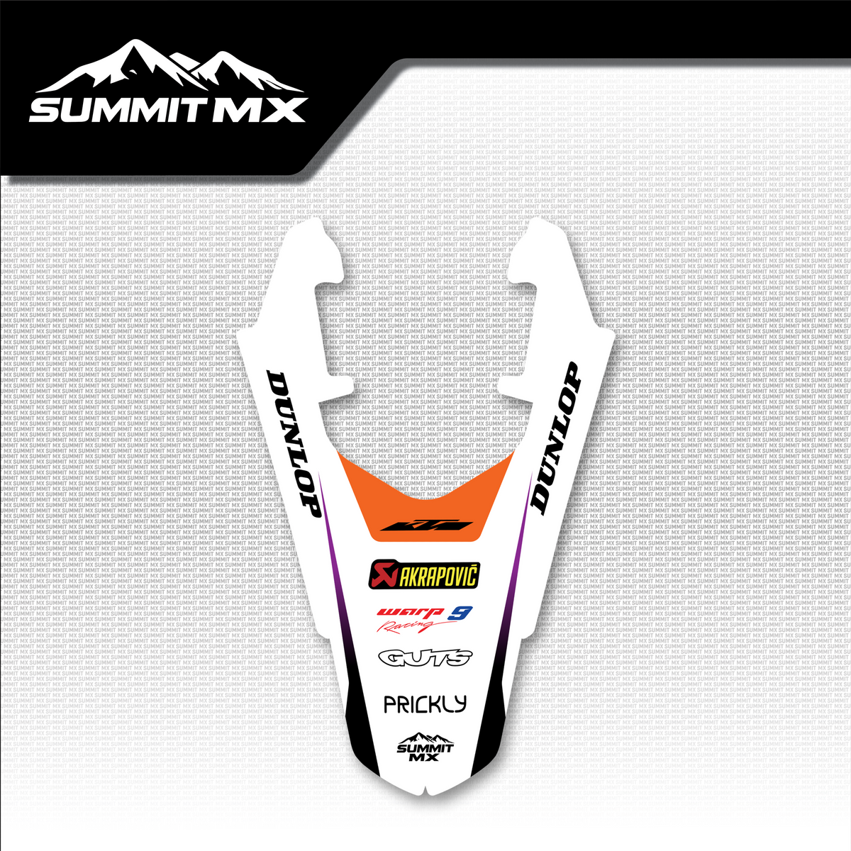 KTM Inspired Ultra Bee Rear Fender Decal by Summit MX