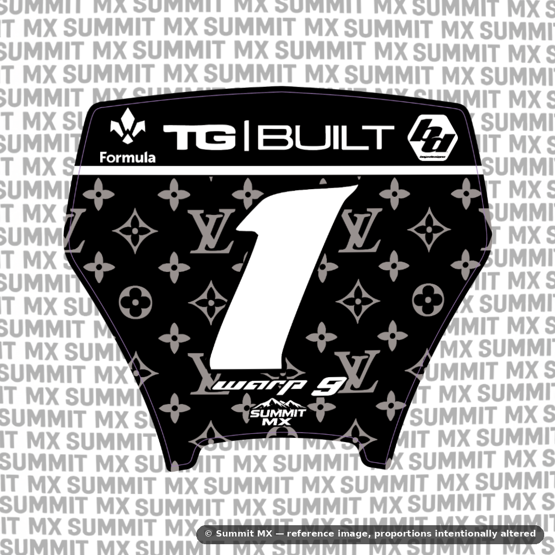 LV Decal for Altis Delta Number Plate