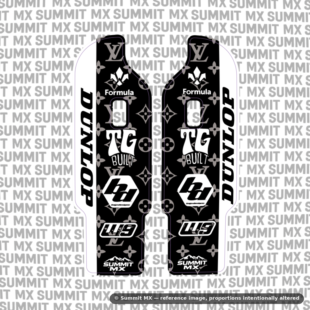 LV Decal for DNM Fork Guards