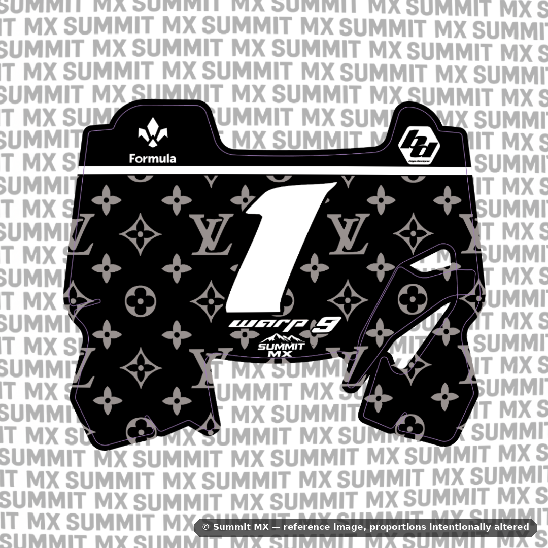LV Decal for Hyper Bee Number Plate