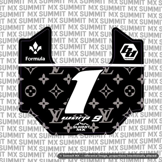 LV Decal for Juiced Scrambler Number Plate