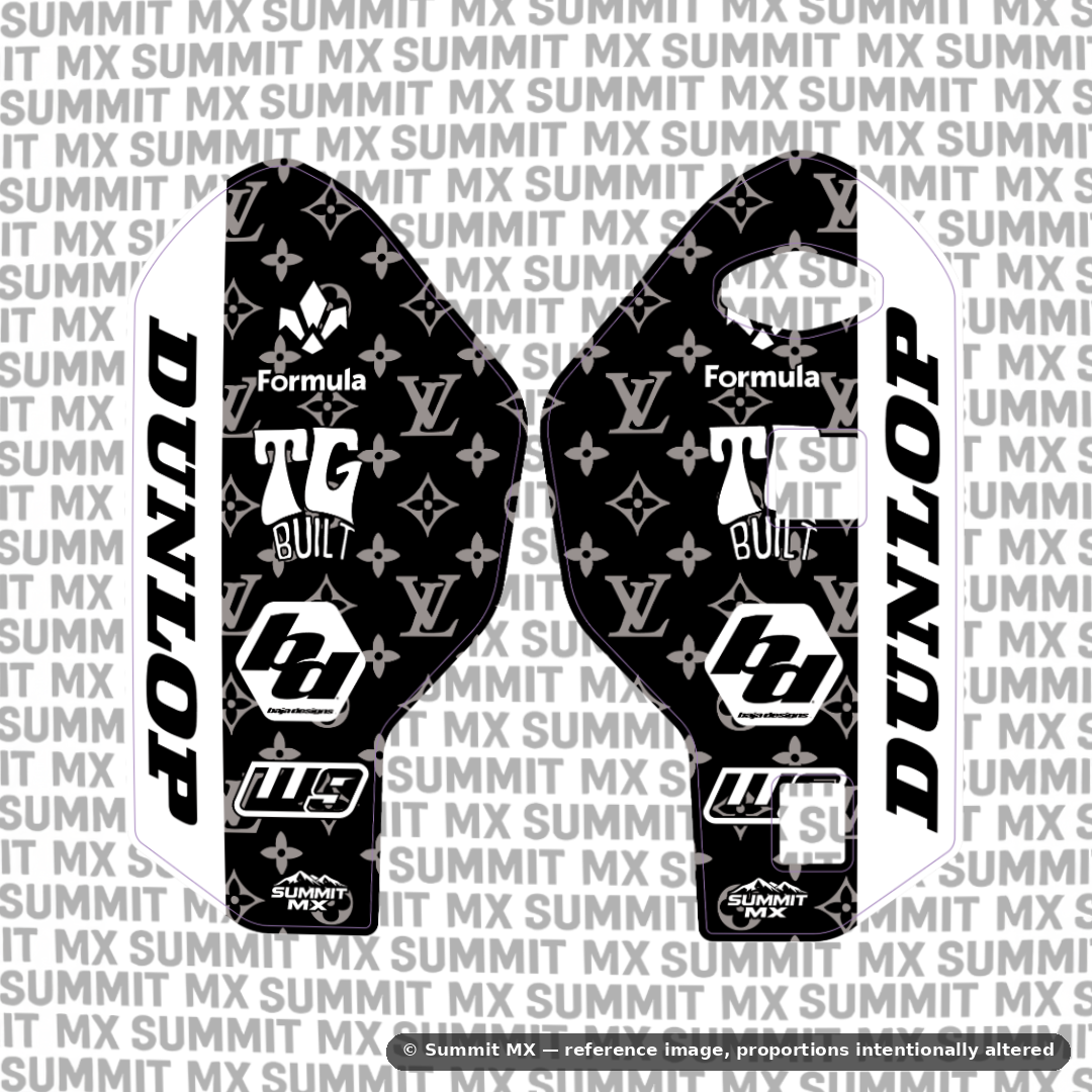 LV Decal for RFloXa Ultra 43 Fork Guards
