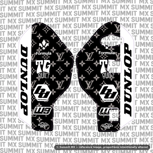 LV Decal for RFloXa Ultra 43 Fork Guards