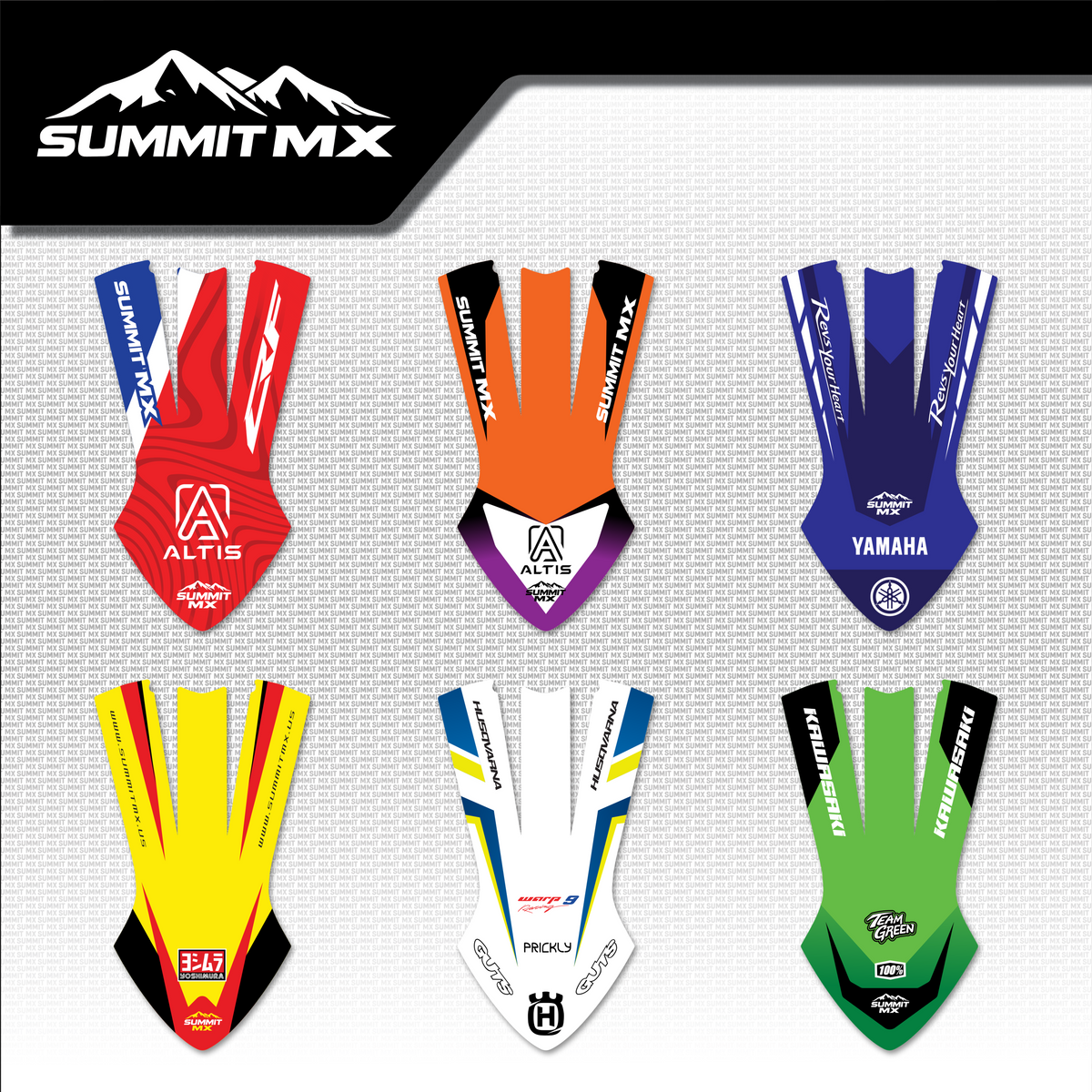 Moto Inspired Altis Delta Front Fender Decal in all six designs