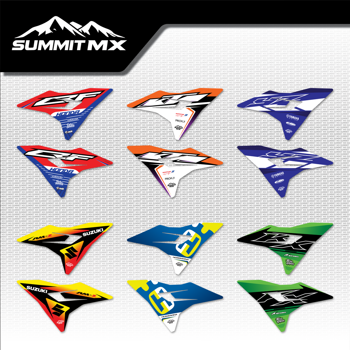 Moto Inspired Altis Delta Front Shroud Decals in all six designs
