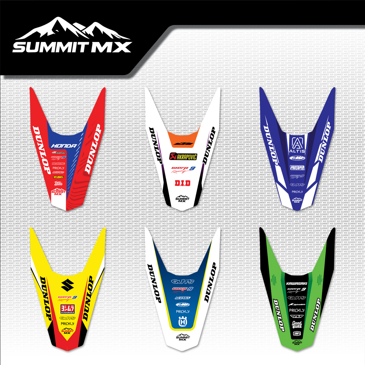 Moto Inspired Altis Delta Rear Fender Decal in all six designs