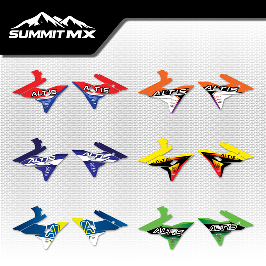 Moto Inspired Altis Sigma Front Shroud Decals in all six designs