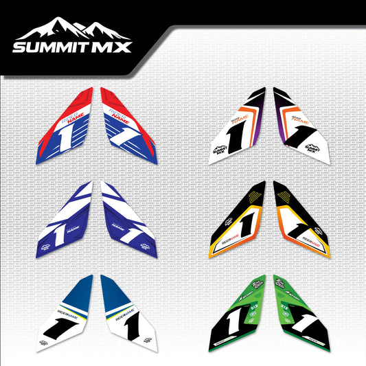 Moto Inspired E-Ride Pro Battery Decals in all six designs