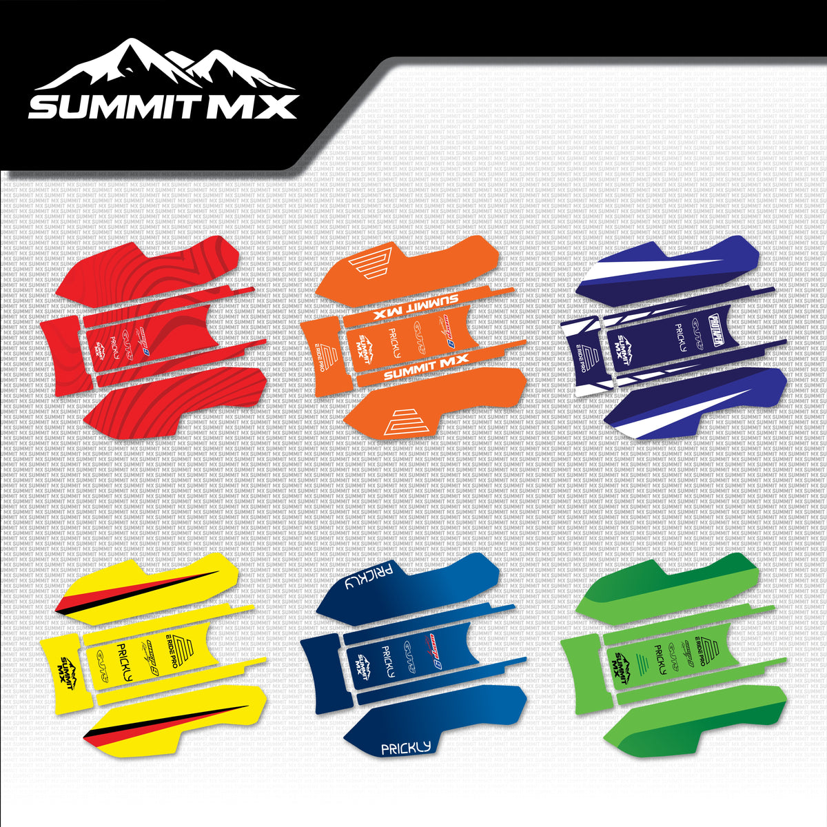 Moto Inspired E-Ride Pro Battery Lid Decals in all six designs