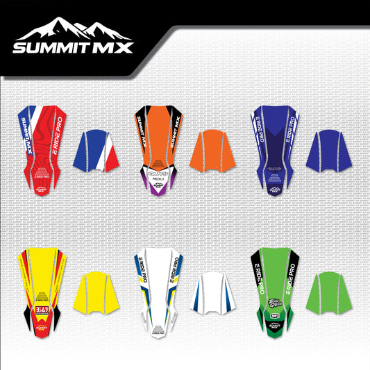 Moto Inspired E-Ride Pro Front Fender Decal in all six designs