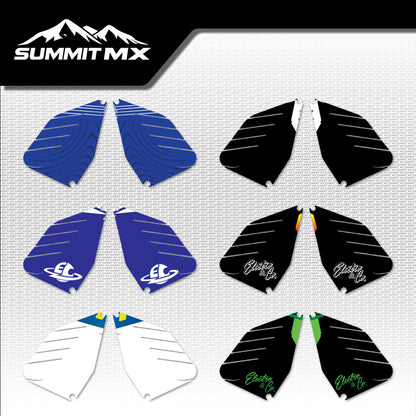 Moto Inspired ETM RTR Battery Decals in all six designs