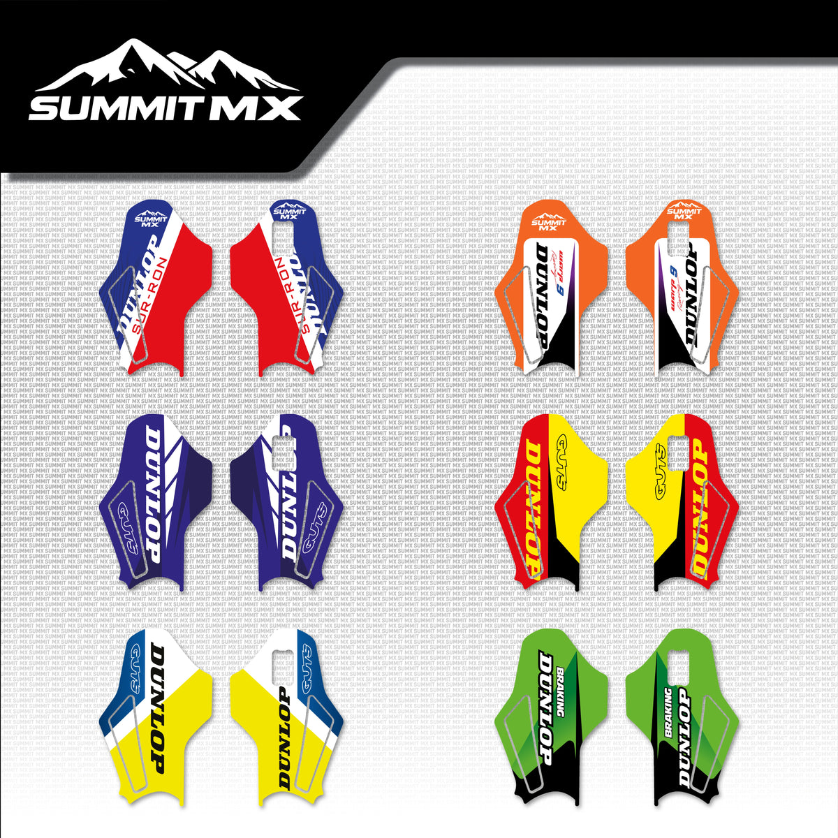 Moto Inspired Hyper Bee Fork Guard Decals in all six designs