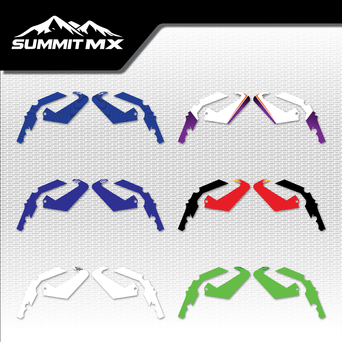 Moto Inspired RFN Warrior Pro SX-E15 Frame Decals in all six designs