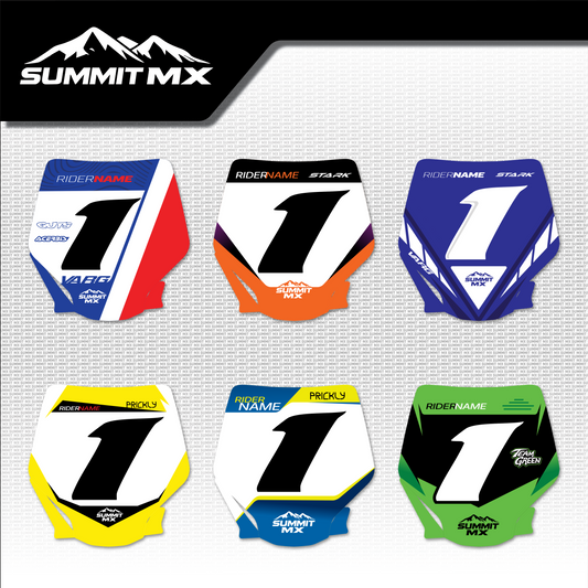 Moto Inspired Stark Varg Number Plate Decal in all six designs