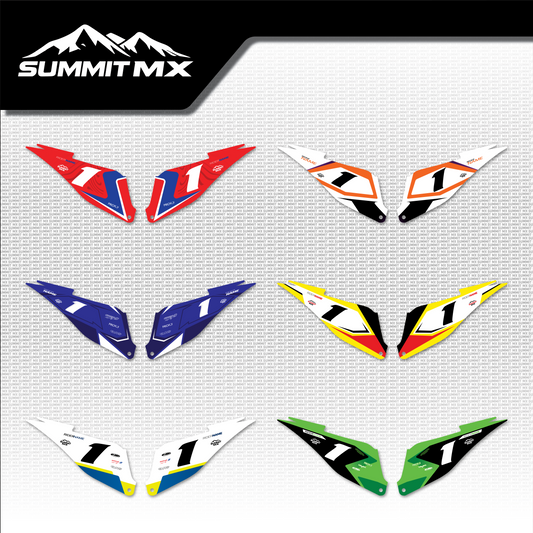 Moto Inspired Stark Varg Side Number Plate Decals in all six designs