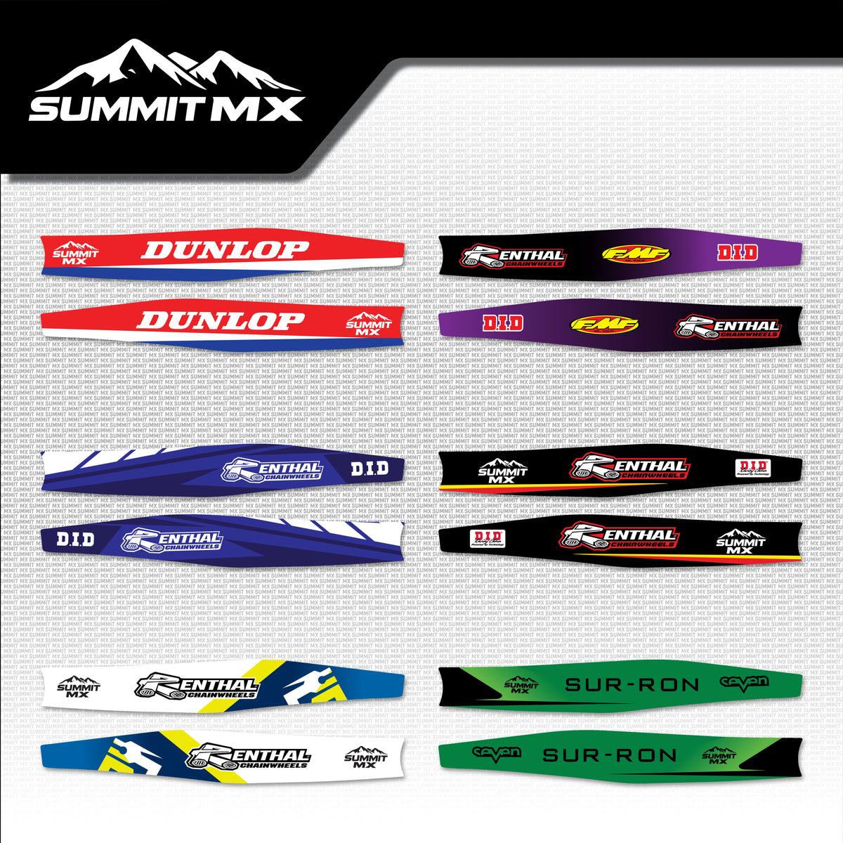 Moto Inspired Storm Bee Swing Arm Decals in all six designs