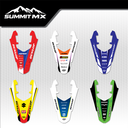 Moto Inspired Ultra Bee Rear Fender Decal in all six designs: Honda, KTM, Yamaha, Suzuki, Husqvarna and Kawasaki inspired
