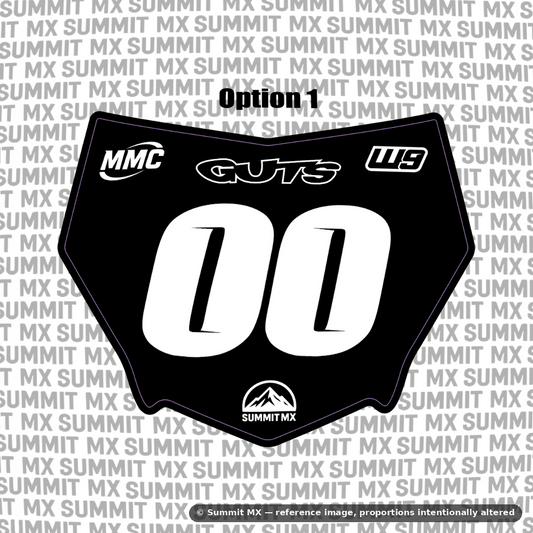 Motocutz number plate decal option 1 — Summit MX