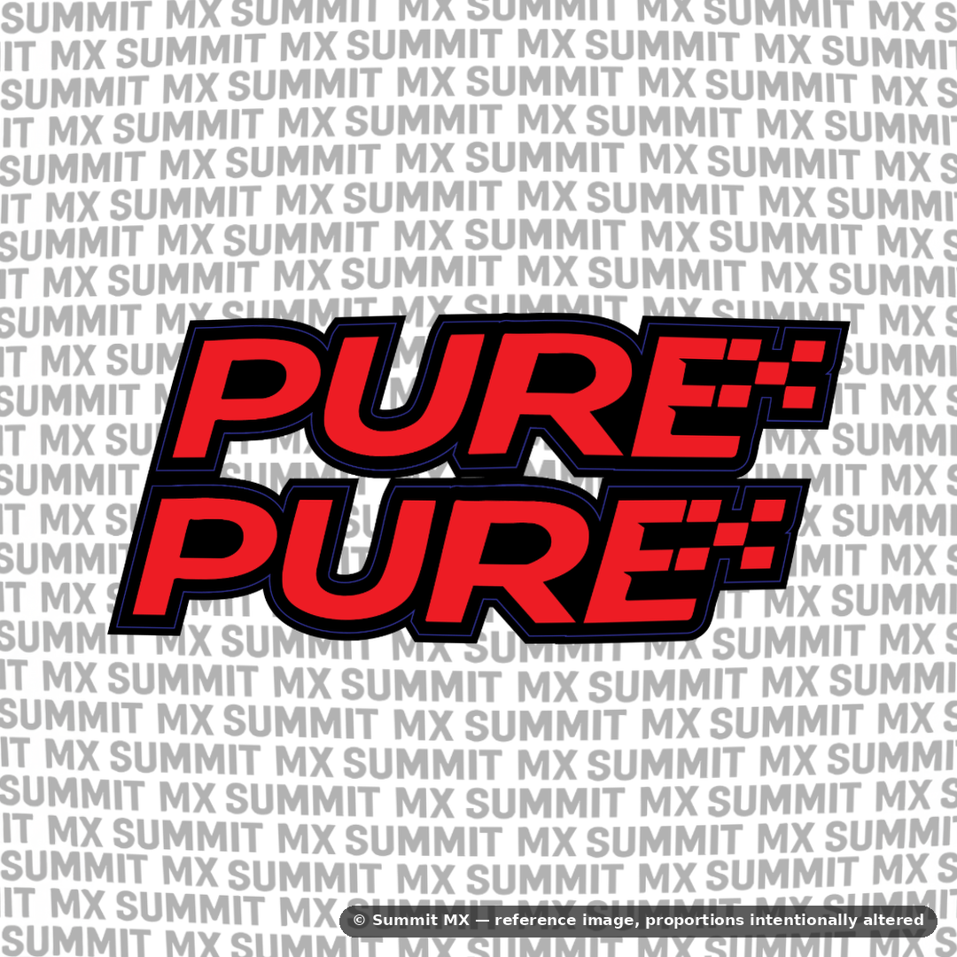 Pure fork tube decal in red colorway — Summit MX
