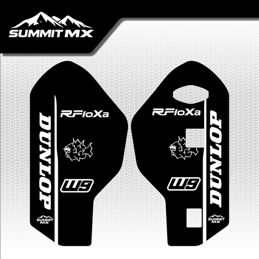 RFloXa Ultra 43 fork guard decal, Style 2 — Summit MX