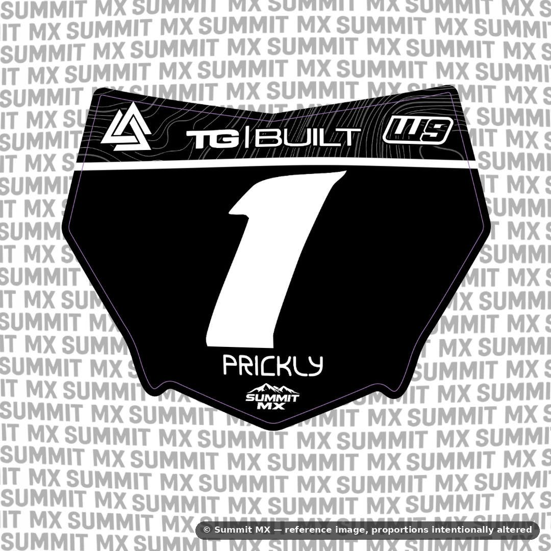 Ridgeline Decal for Motocutz Number Plate