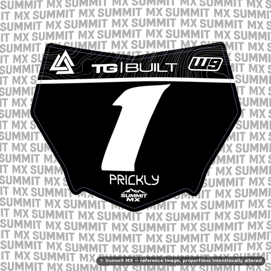 Ridgeline Decal for Motocutz Number Plate — view 3