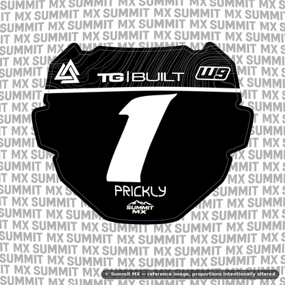 Ridgeline number plate decal cut for the ODI number plate