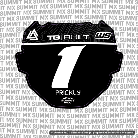 Ridgeline number plate decal cut for the ODI number plate