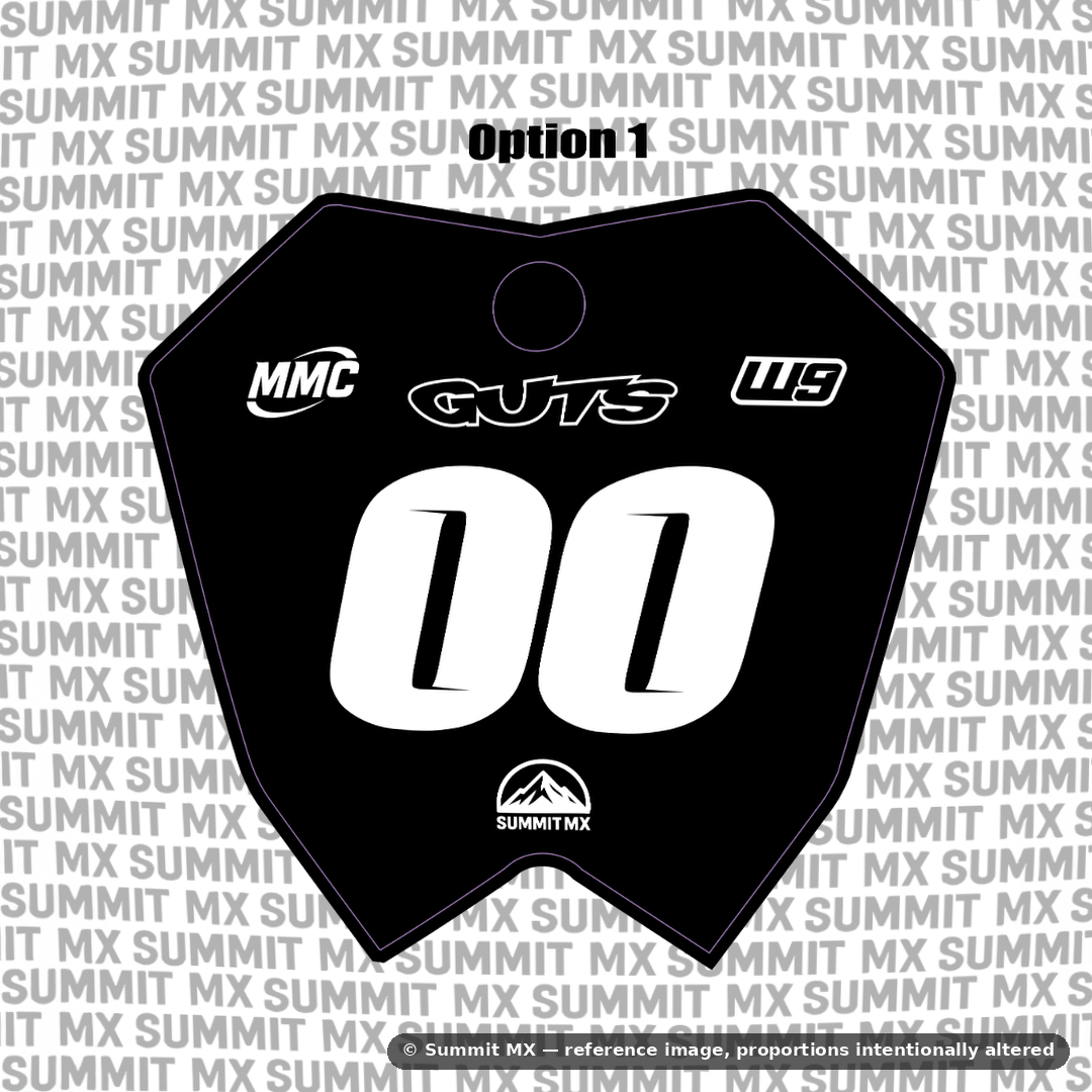RTR number plate decal option 1 design — Summit MX