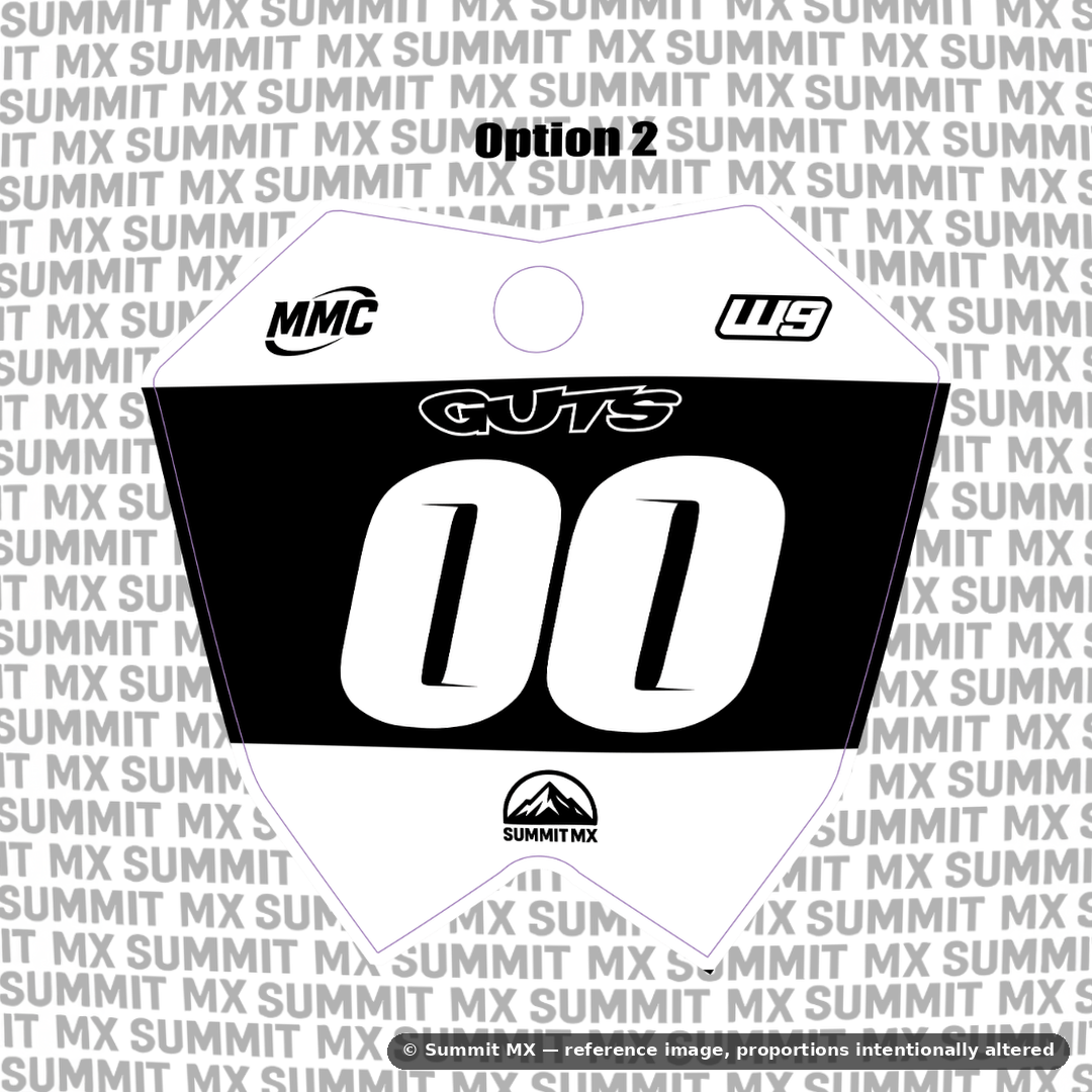 RTR number plate decal option 2 design — Summit MX