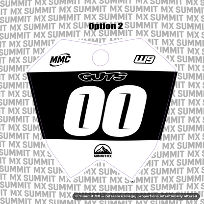 RTR number plate decal option 2 design — Summit MX