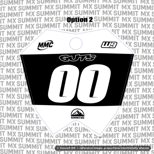 RTR number plate decal option 2 design — Summit MX