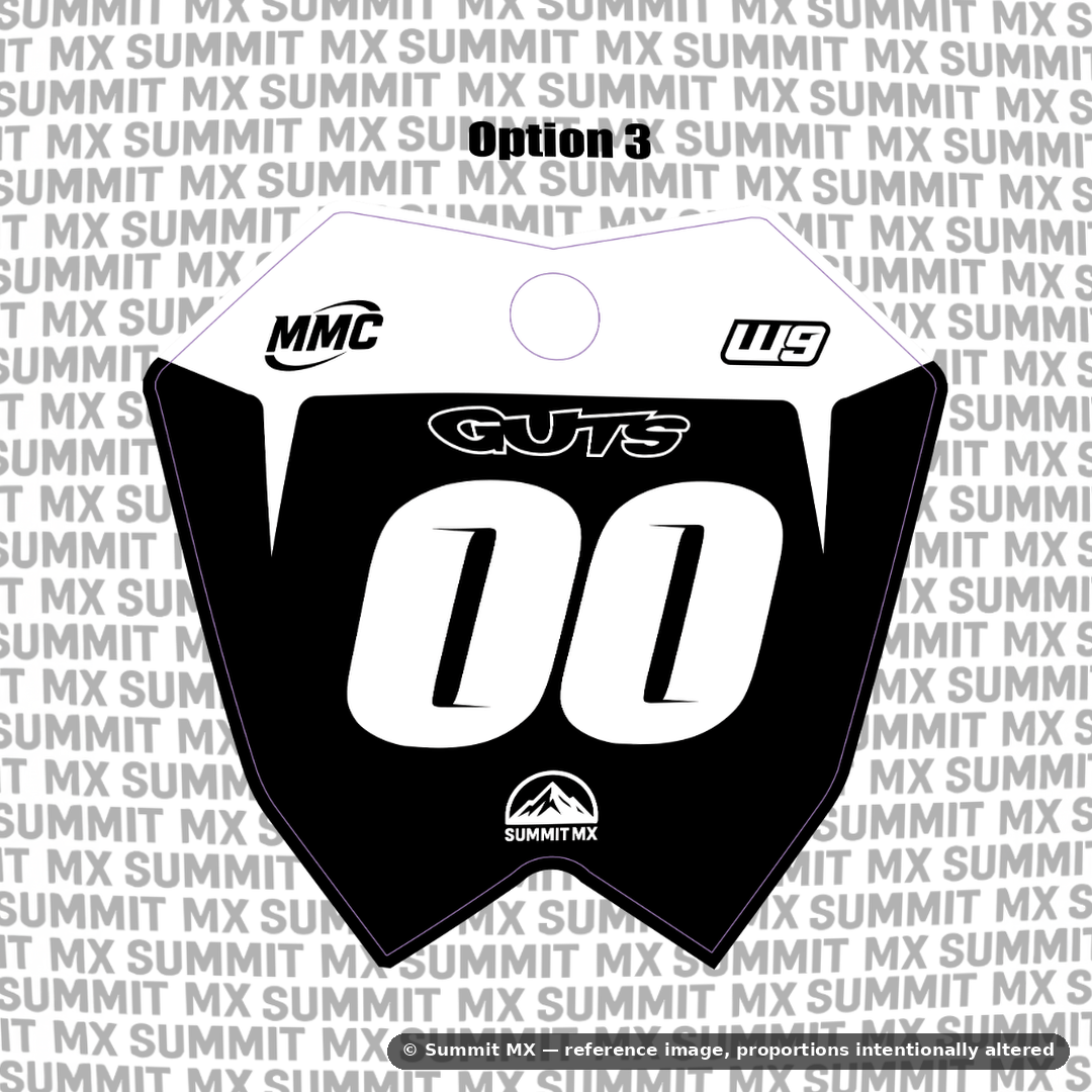 RTR number plate decal option 3 design — Summit MX