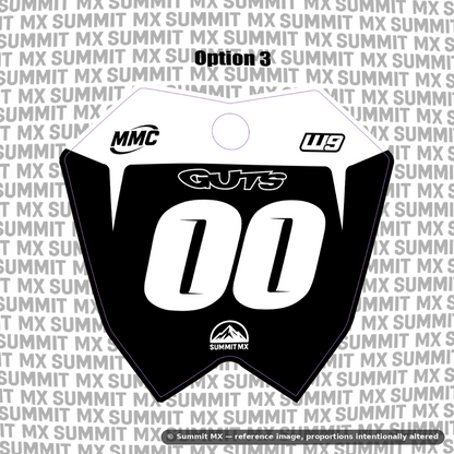 RTR number plate decal option 3 design — Summit MX