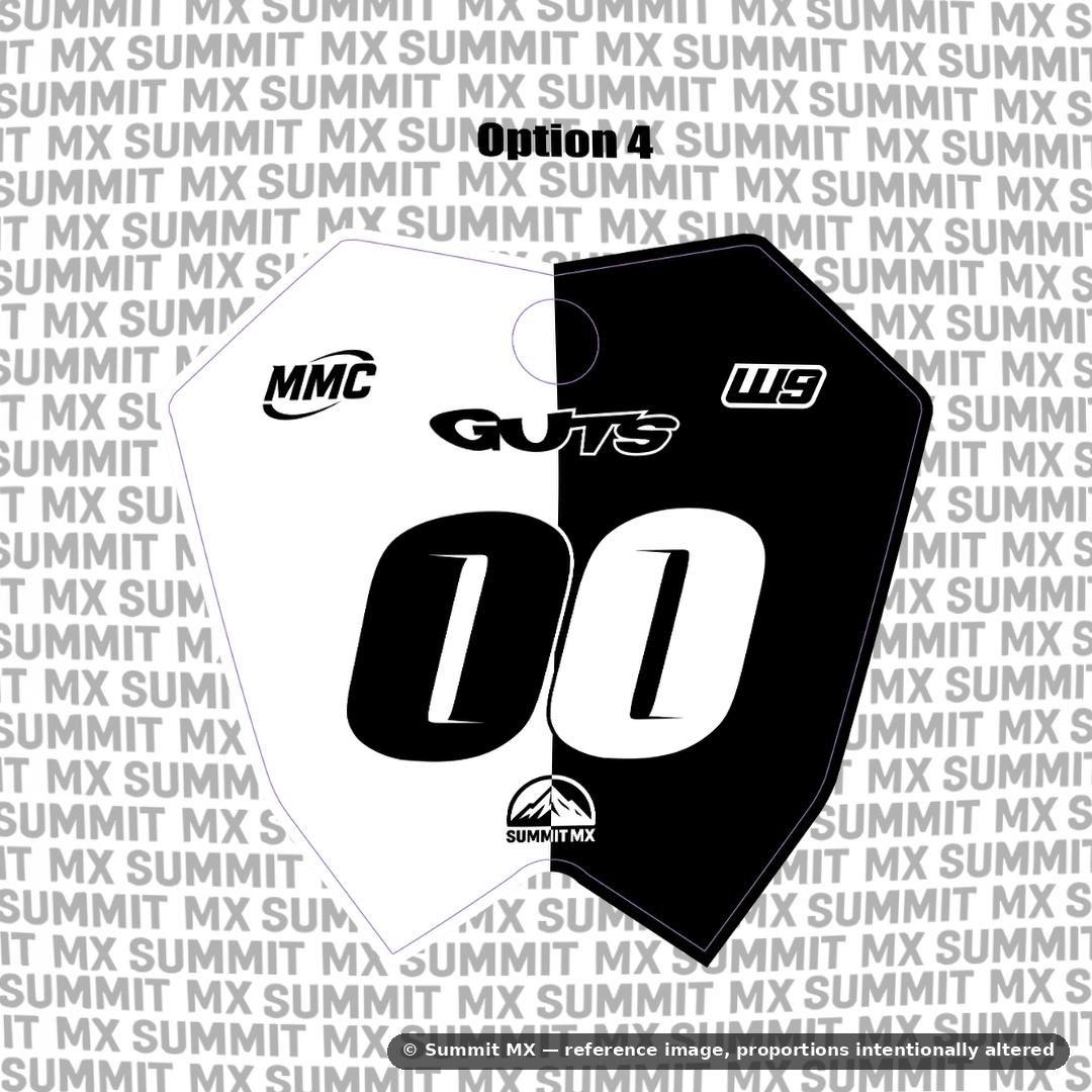 RTR number plate decal option 4 design — Summit MX