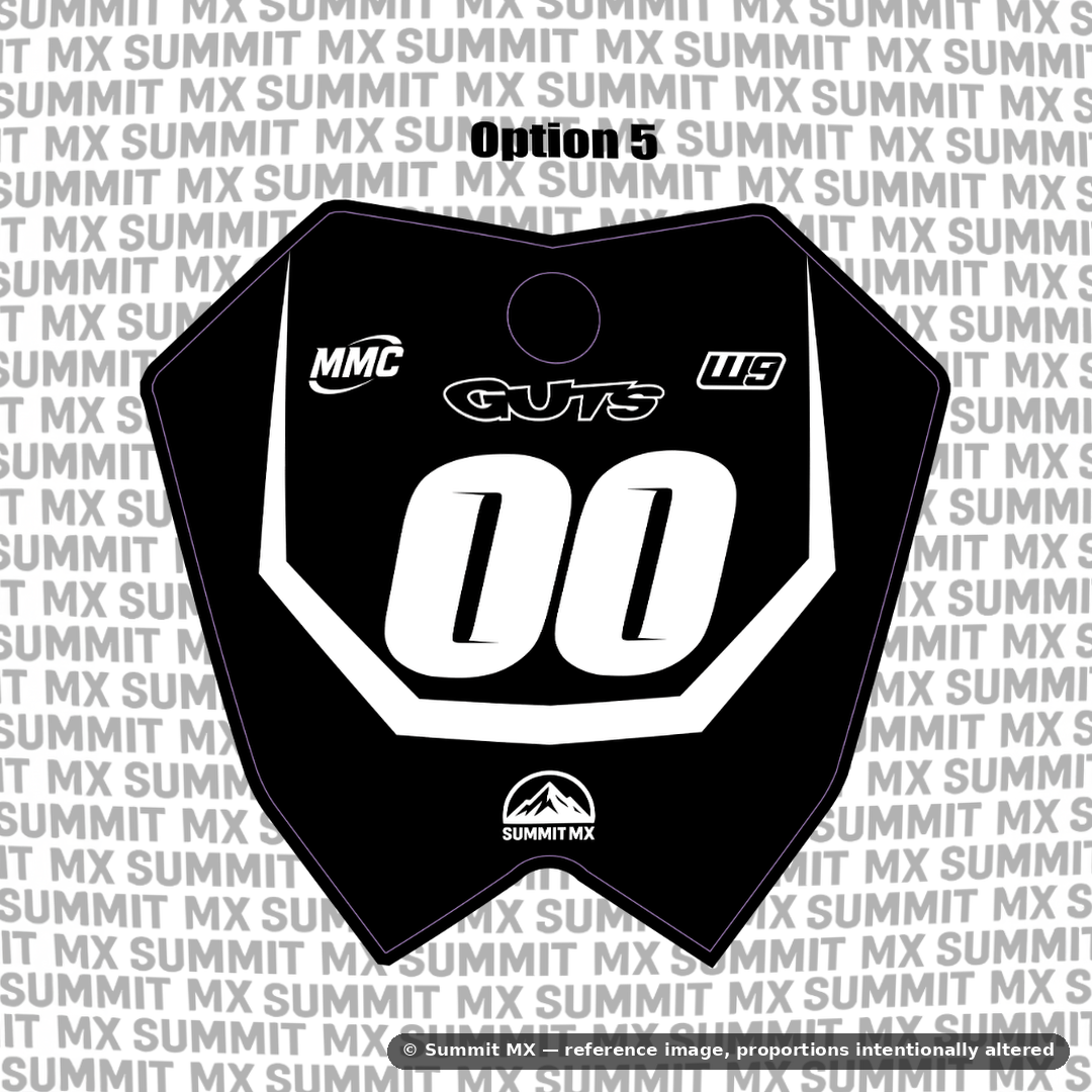 RTR number plate decal option 5 design — Summit MX