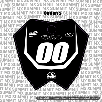 RTR number plate decal option 5 design — Summit MX