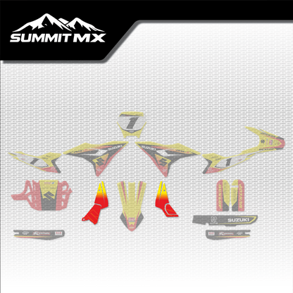 Suzuki Inspired Altis Delta Lower Shroud Decals placement on the full kit