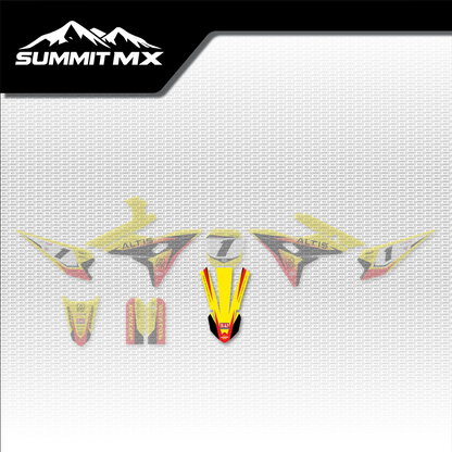 Suzuki Inspired Altis Sigma Front Fender Decal placement on the full kit