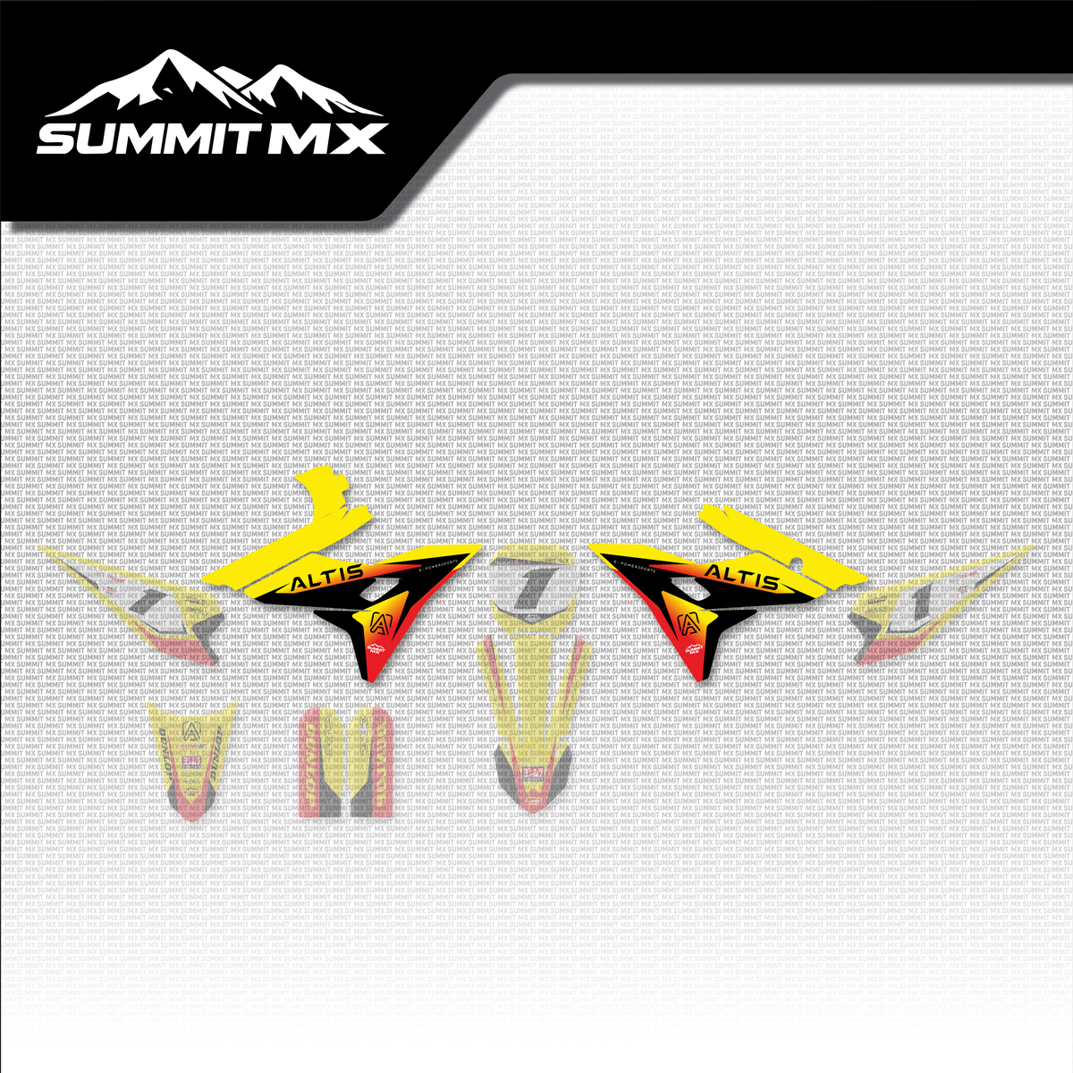 Suzuki Inspired Altis Sigma Front Shroud Decals placement on the full kit