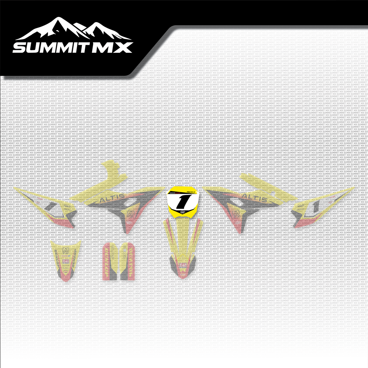 Suzuki Inspired Altis Sigma Number Plate Decal placement on the full kit